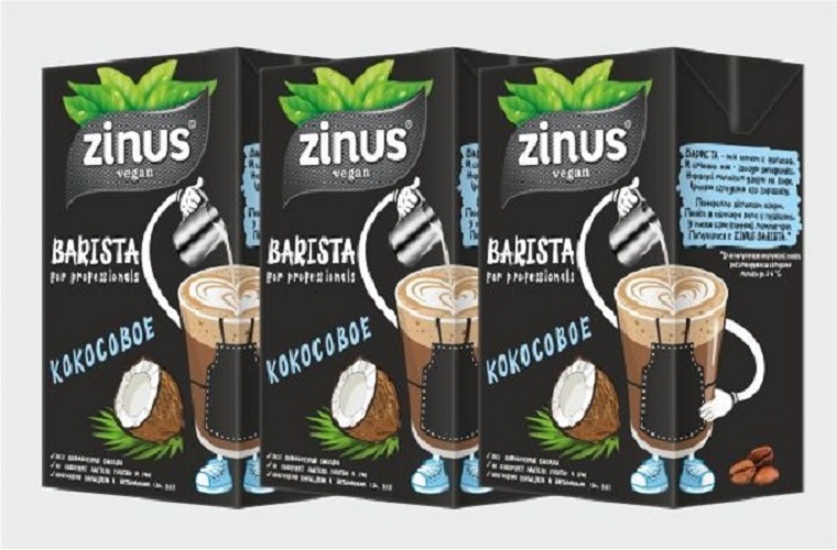 Продукт на растительном сырье Zinus Vegan Barista Кокосовое 2,0%, 1 л