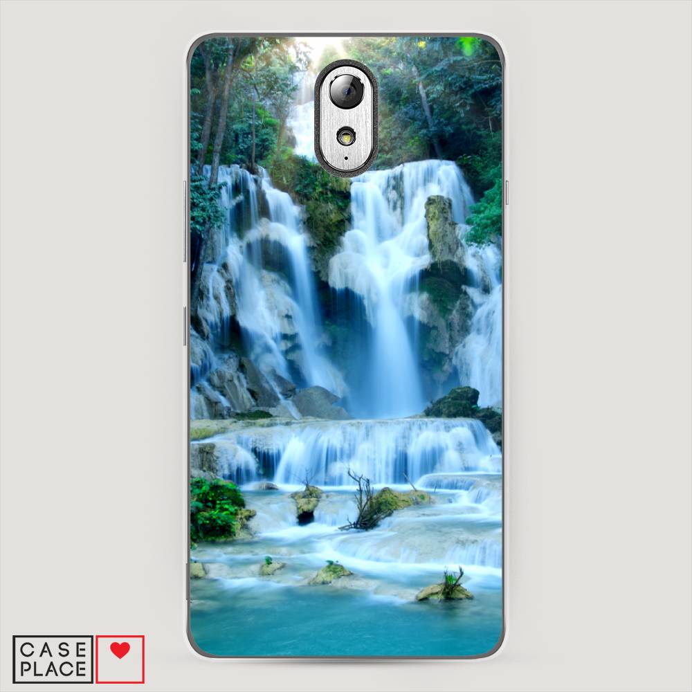 

Чехол Awog на Lenovo Vibe P1m / Леново Vibe P1m "Водопад 8", Голубой;зеленый, 111350-4