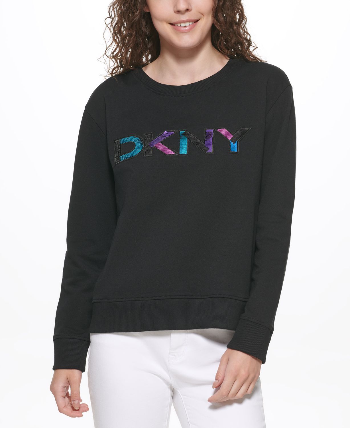 

Свитшот женский DKNY P1JMKB2R черный M, P1JMKB2R