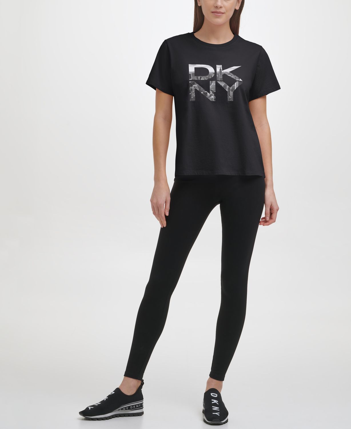 

Футболка женская DKNY DP1T8009 черная XS, DP1T8009