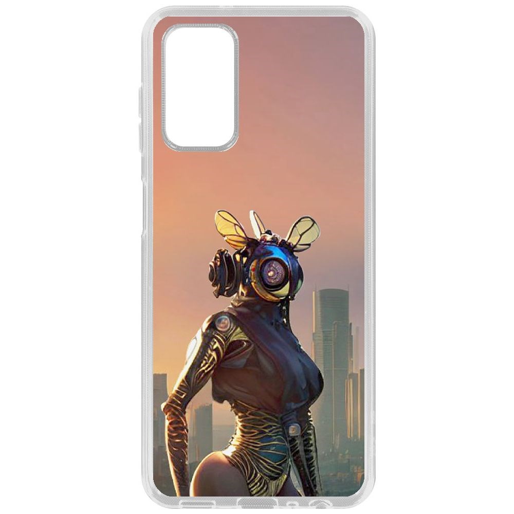 

Чехол-накладка Krutoff Clear Case Женщина-киберпчела для Samsung Galaxy A13 (A135)