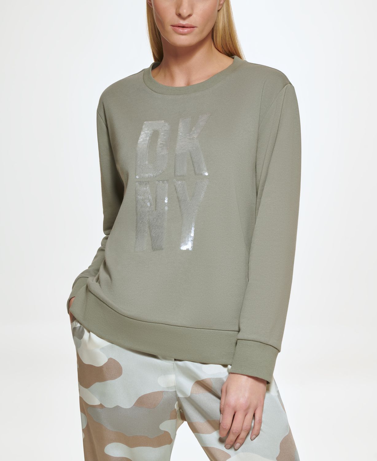 

Свитшот женский DKNY P1KMAB2R зеленый M, P1KMAB2R