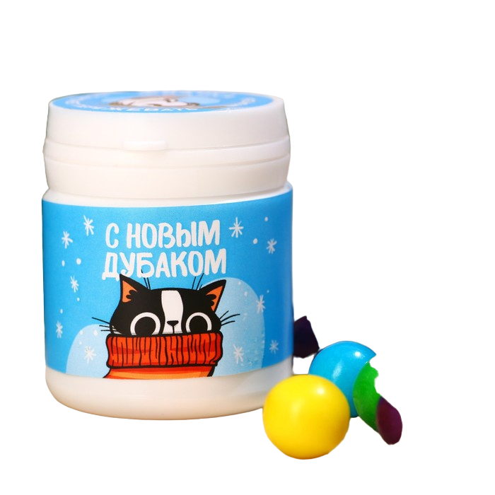 

Фабрика счастья Жевательная резинка «С Новым дубаком» в банке, 40 г.