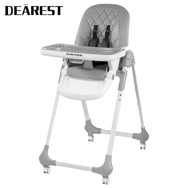 Многофункциональный стульчик для кормления Dearest chair серый