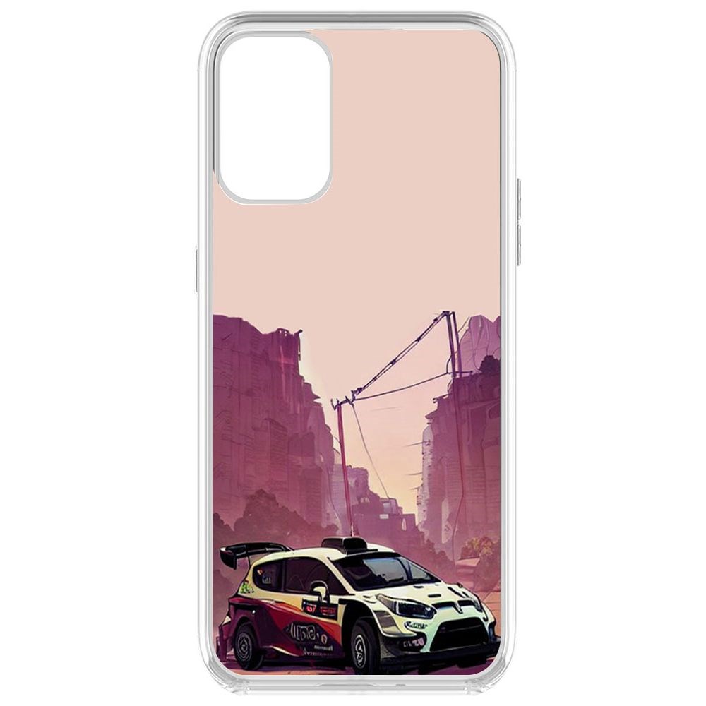 

Чехол-накладка Krutoff Clear Case Гоночный каньон для OnePlus 9R, Прозрачный