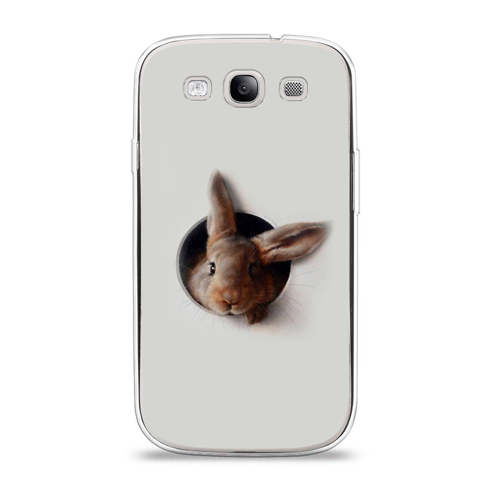 

Чехол на Samsung Galaxy S3 "Любопытный кролик", Серый;коричневый, 23750-1