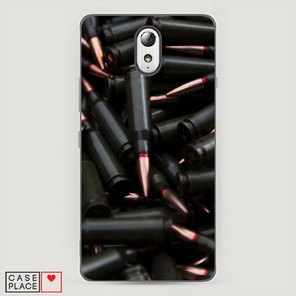 

Чехол Awog на Lenovo Vibe P1m / Леново Vibe P1m "Пули черные", Черный;коричневый, 111350-5
