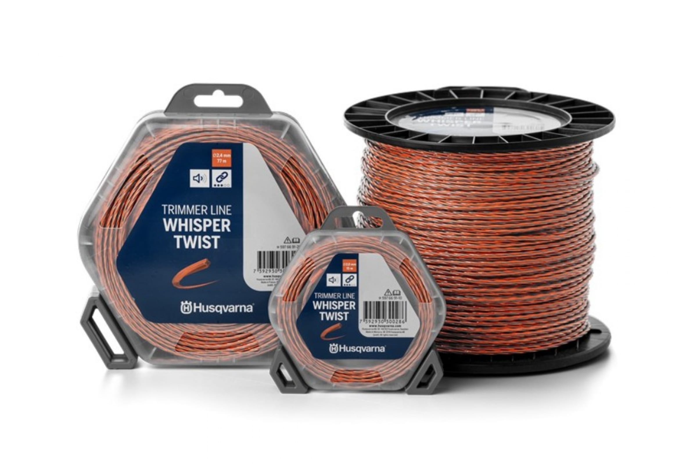 

Леска для триммера витая крест 2,4 мм Husqvarna Whisper Twist 5976691-22 210 м, Оранжевый, Whisper Twist, 2.4 мм/210 м, на катушке