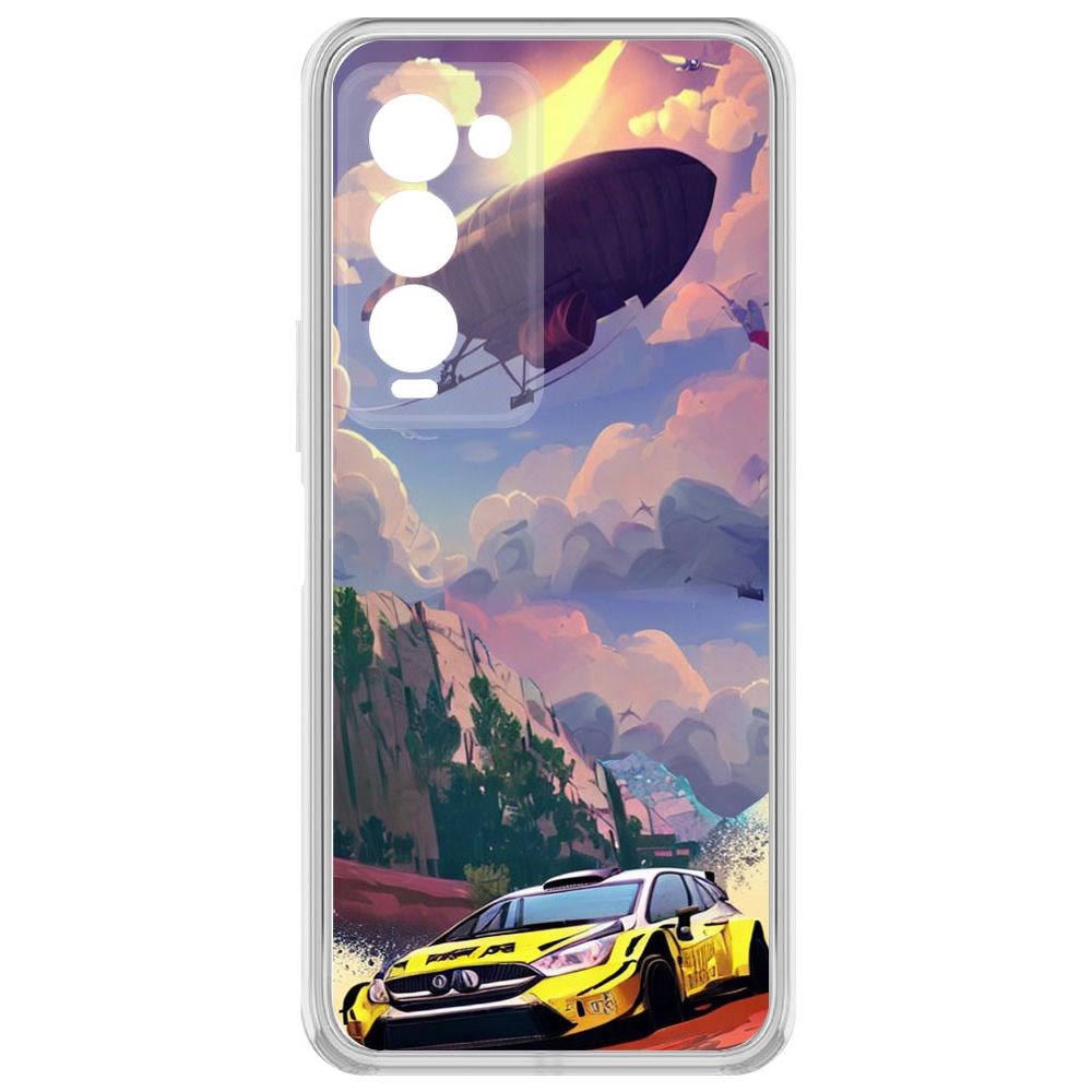 

Чехол-накладка Krutoff Clear Case Гонка для TECNO Camon 18 Premier, Прозрачный