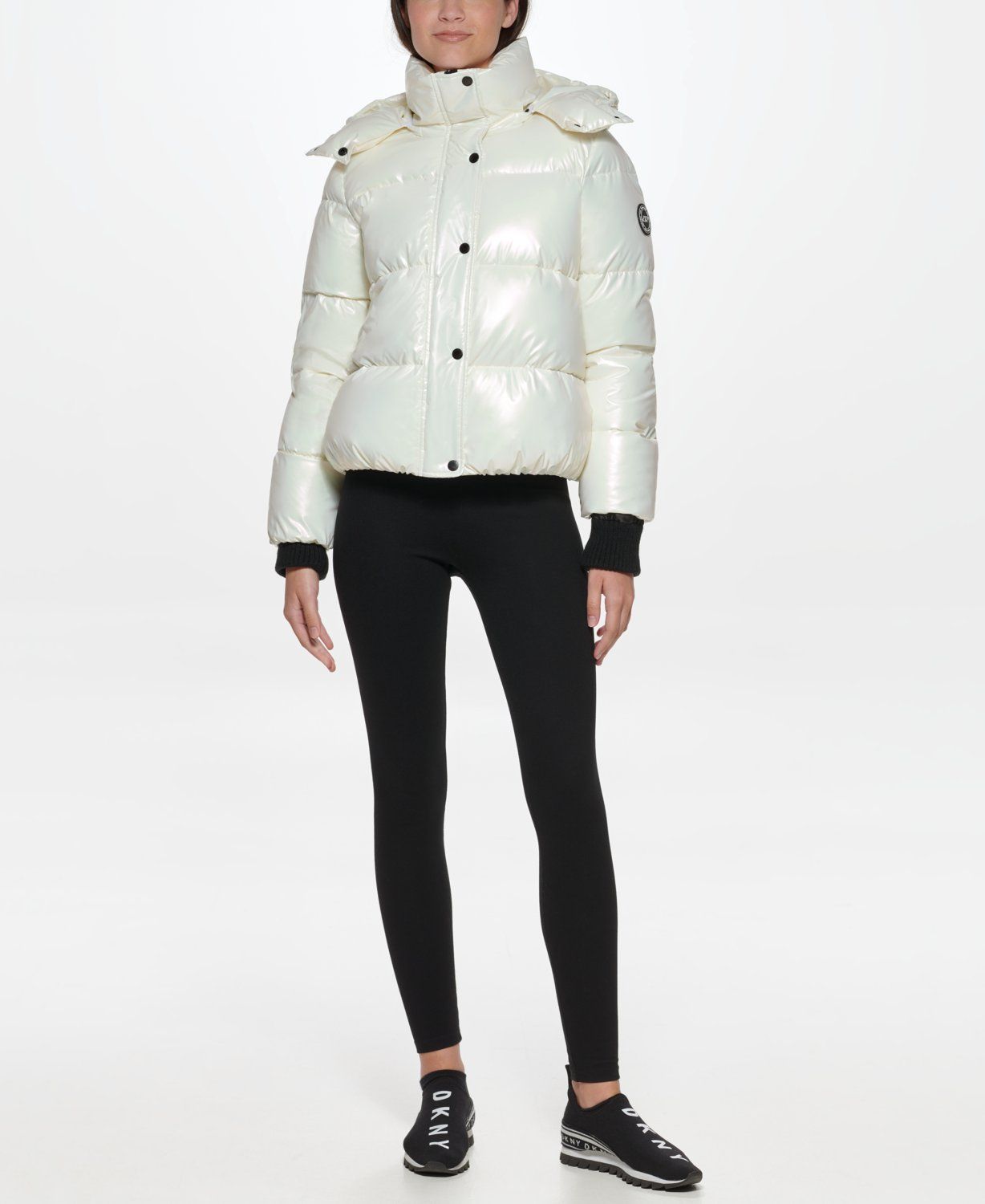 

Куртка женская DKNY DP1J9082 серебристая S, DP1J9082