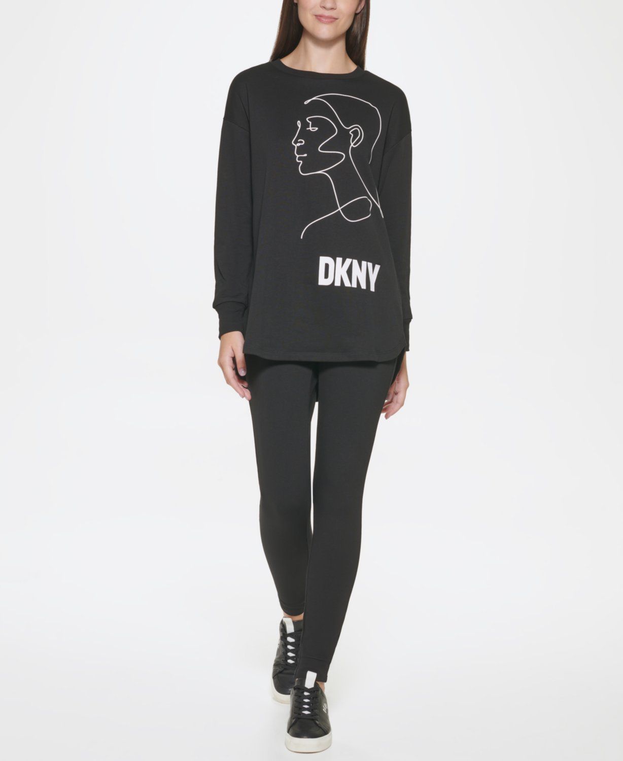 

Свитшот женский DKNY P2AMVLIK черный S, P2AMVLIK
