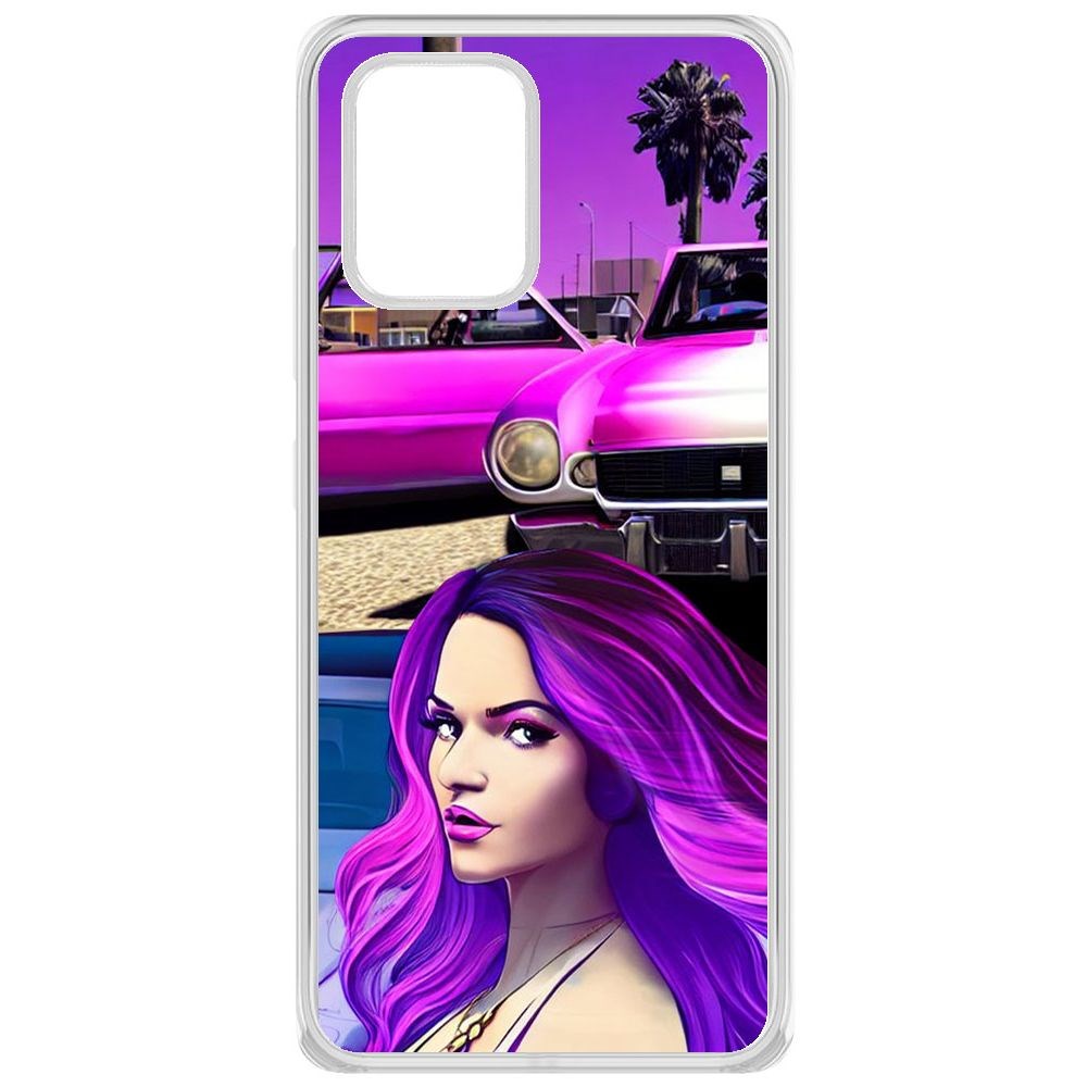 

Чехол-накладка Krutoff Clear Case Жизнь в розовом для Samsung Galaxy S10 Lite