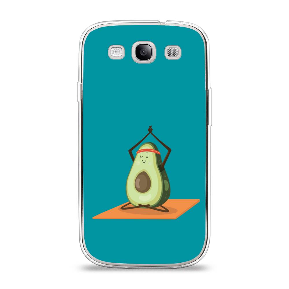 

Чехол на Samsung Galaxy S3 "Расслабься с авокадо", Голубой, 23750-6