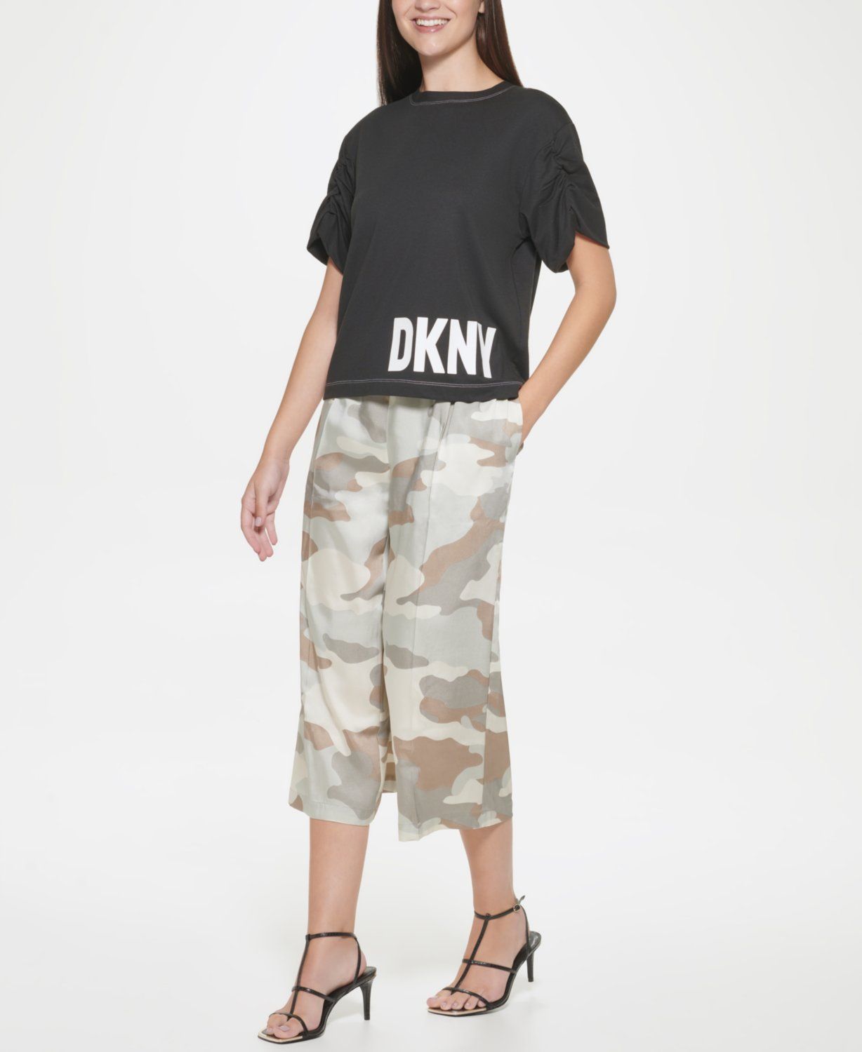 

Футболка женская DKNY P2AH7MFD черная M, P2AH7MFD