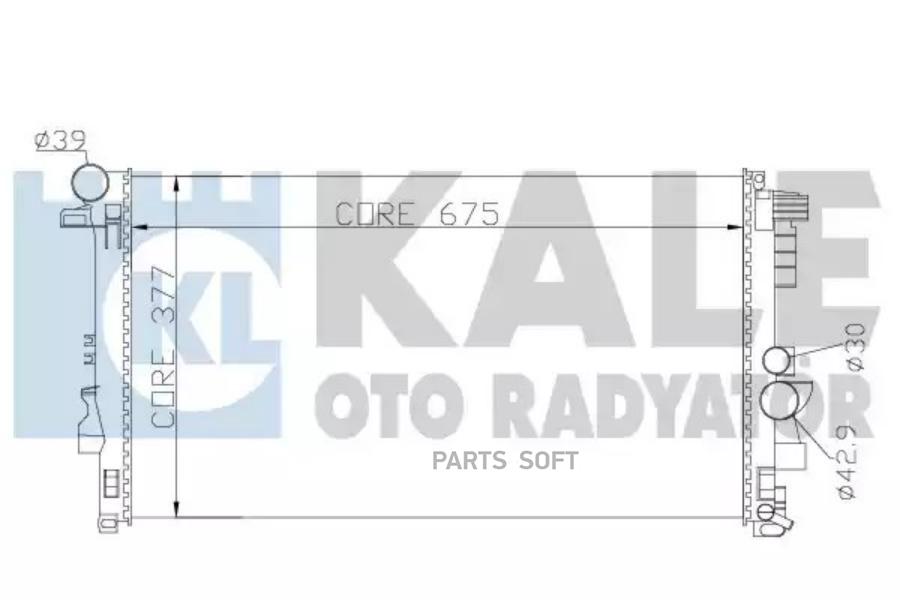 

Радиатор охлаждения двигателя Mercedes Viano/Vito/Vito / Mixto 03>14 KALE 360900