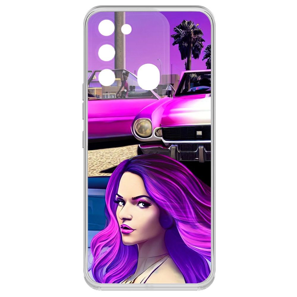 

Чехол-накладка Krutoff Clear Case Жизнь в розовом для TECNO Spark 8C