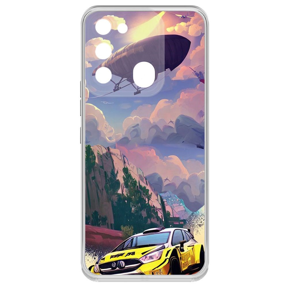 

Чехол-накладка Krutoff Clear Case Гонка для TECNO Spark 8C, Прозрачный