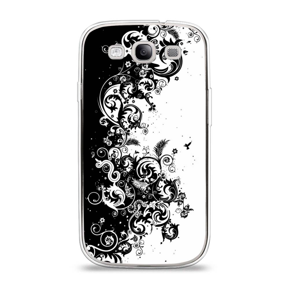 

Чехол на Samsung Galaxy S3 "Черно белый узор", Белый;черный;серый, 23750-3