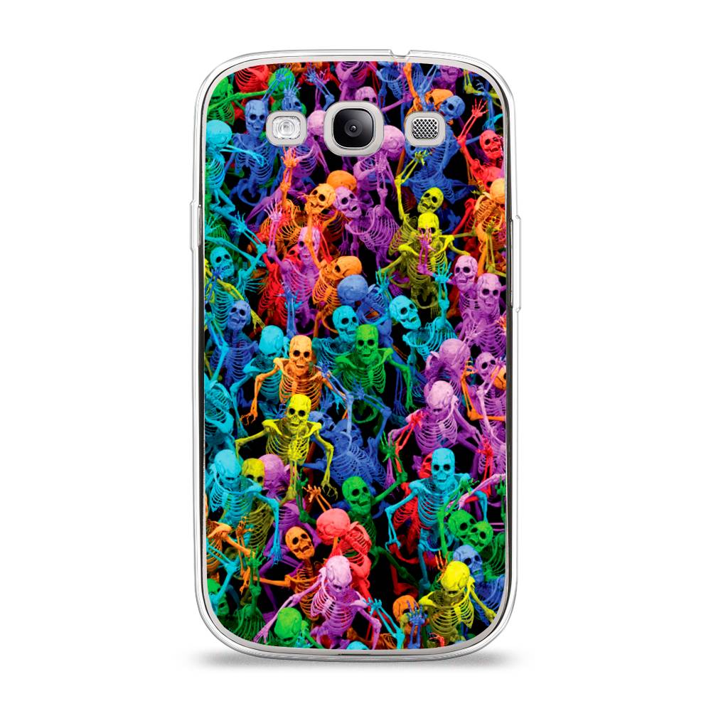 

Чехол на Samsung Galaxy S3 "Вечеринка скелетов", Фиолетовый;желтый;оранжевый, 23750-6