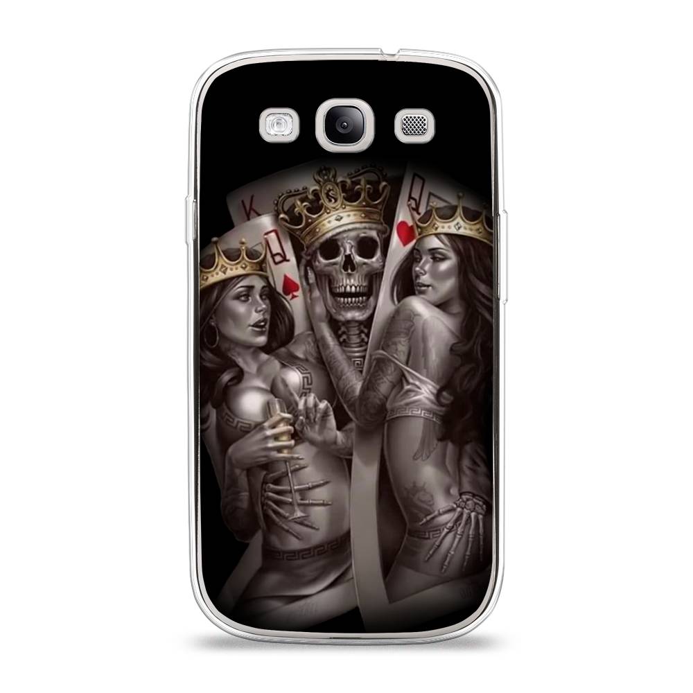 

Чехол на Samsung Galaxy S3 "Карты король и королевы", Серый;желтый, 23750-6