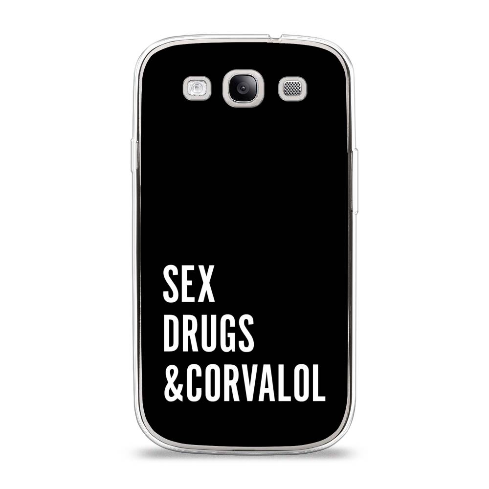 

Чехол на Samsung Galaxy S3 "Corvalol", Черный;серый;белый, 23750-6