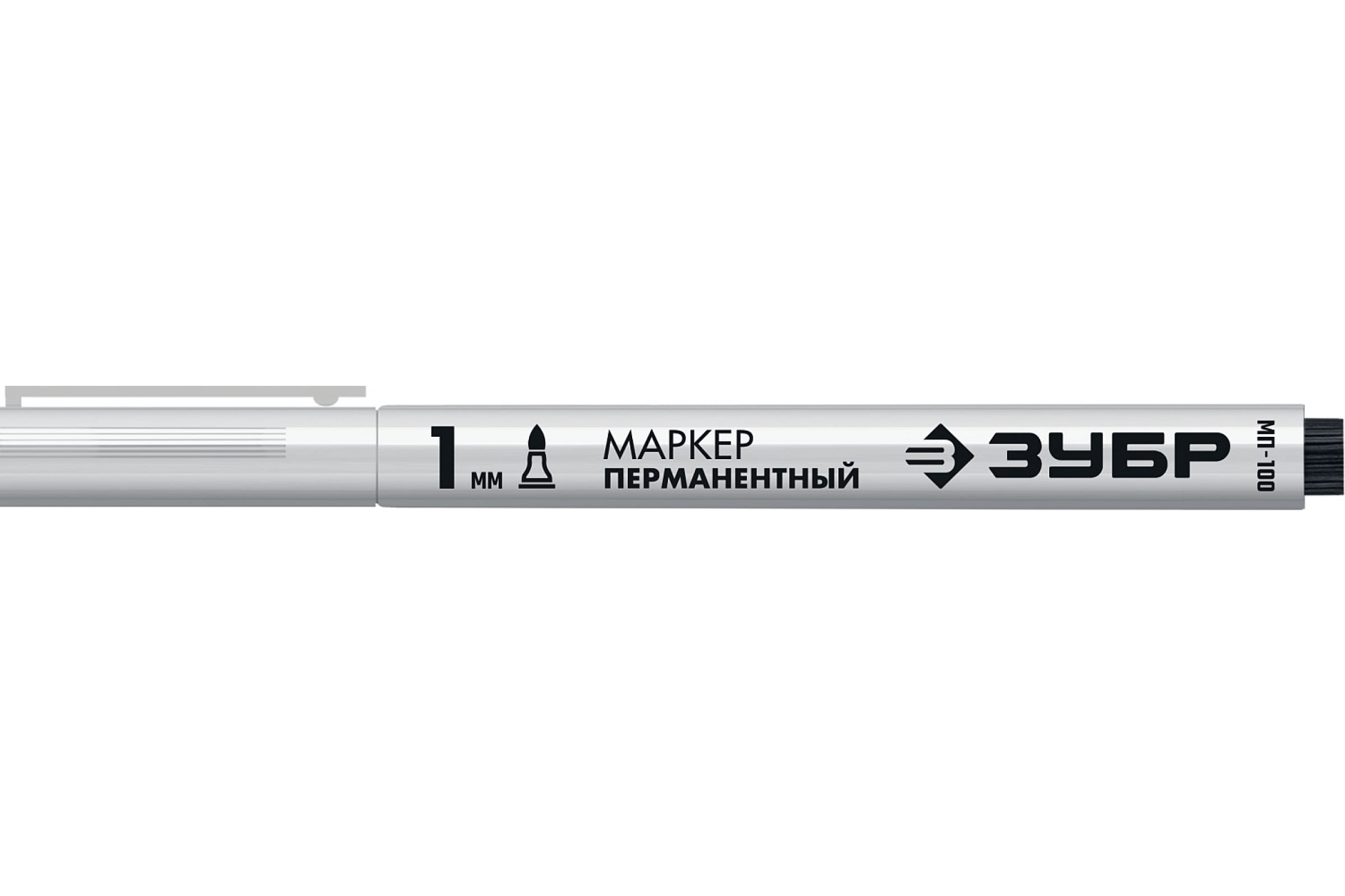 Маркер перманентный ЗУБР МП-100 белый 1 мм заостренный маркер attache для любых поверхностей от 20 до 40с белый 2 штуки