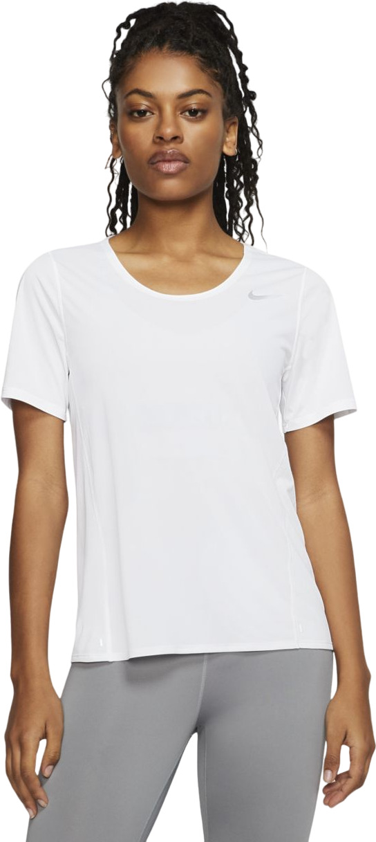 Футболка женская Nike W City Sleek Short Sleeve T-shirt белая XS