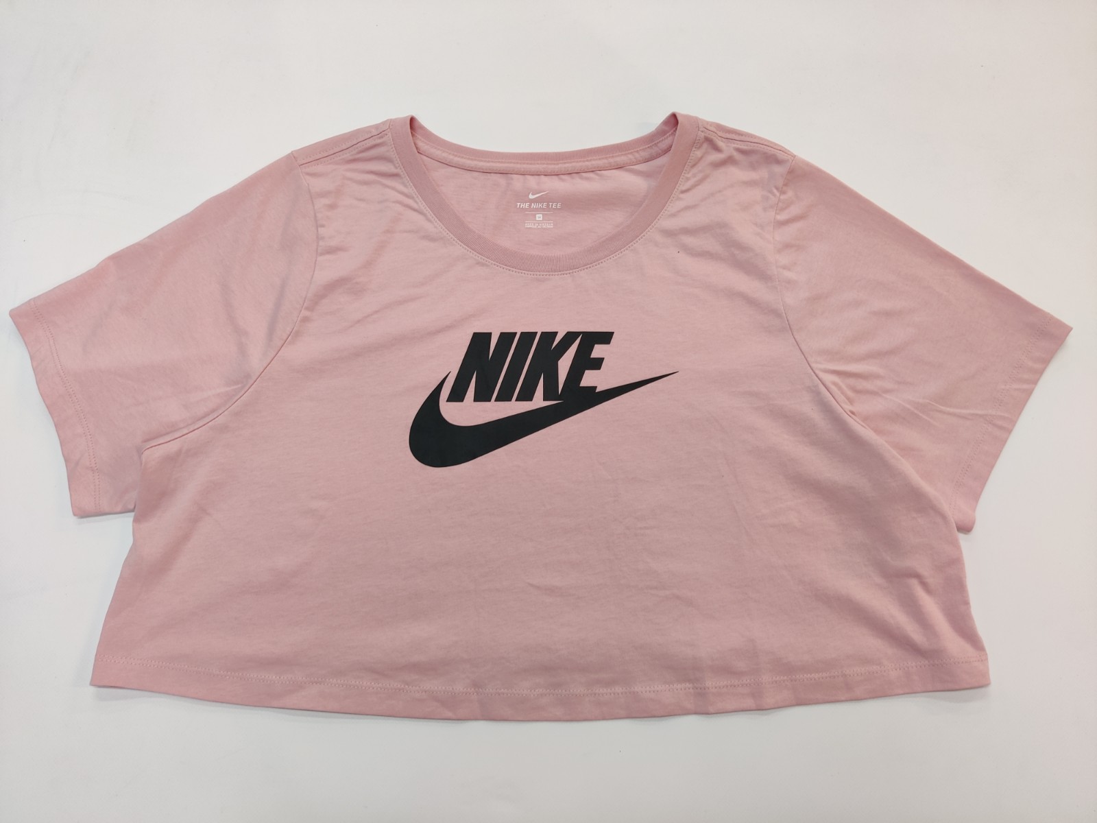 Футболка женская Nike W Sportswear Dri-Fit Icon Clash Top Plus Size розовая 54-56