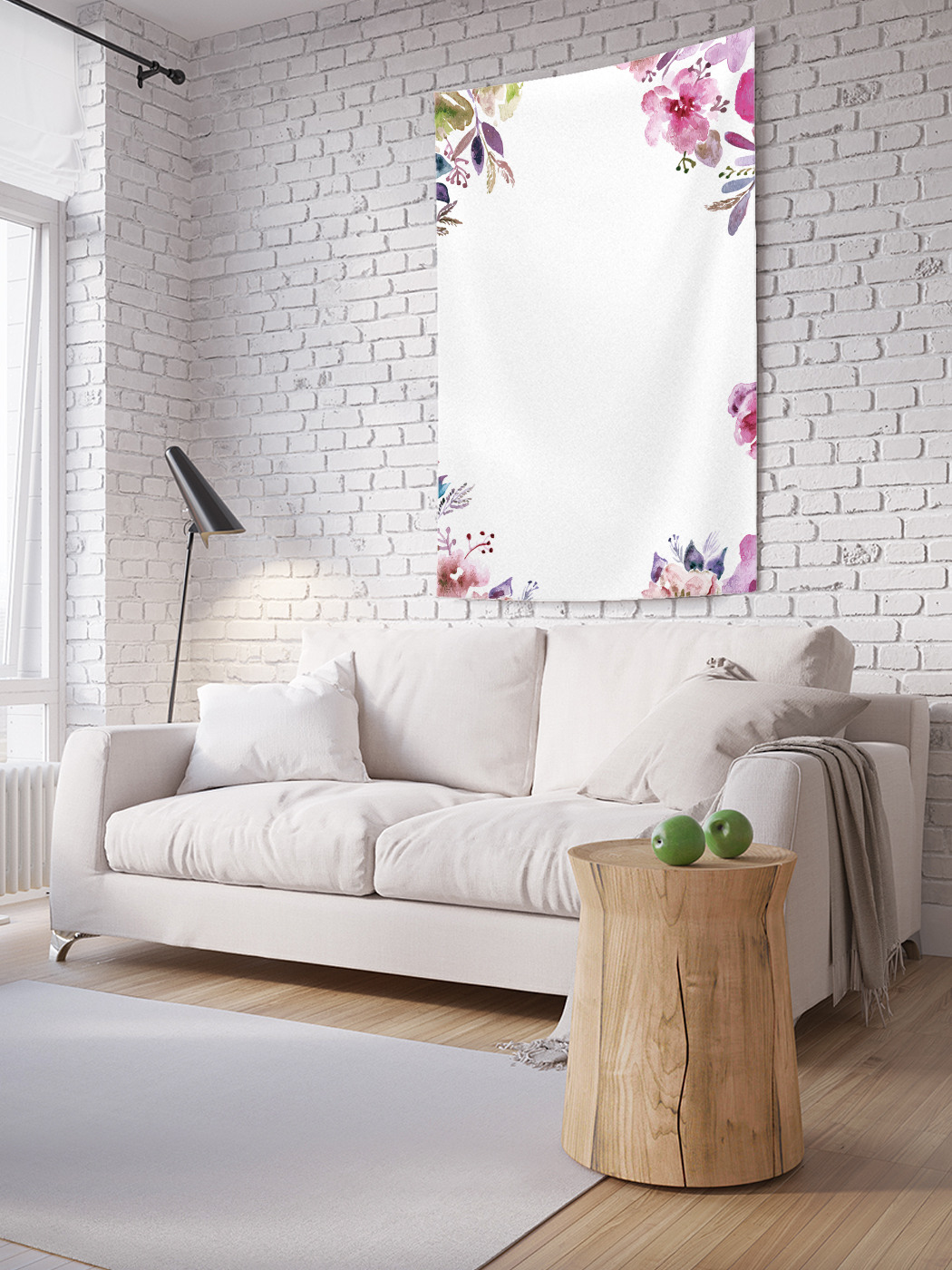 

Вертикальное фотопанно на стену JoyArty Рама из цветов 150x200 см, Рама из цветов