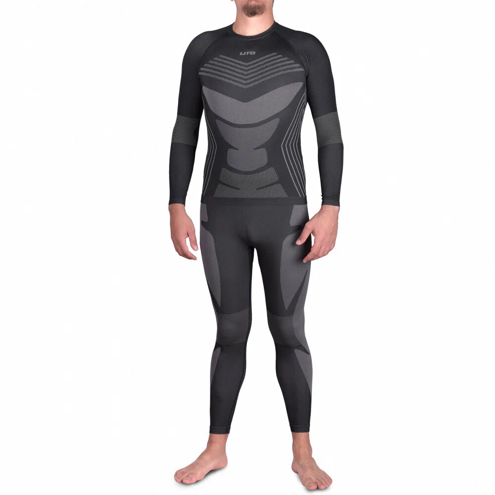 Термобелье UTO Sports Armor ThermoLite Nilit 923102 комплект р.L, Black/Grey