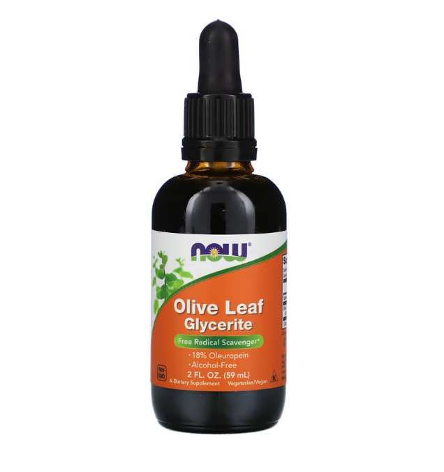 Лист Оливы Глицериновый Экстракт NOW Olive Leaf Glycerite - 59 мл  - купить