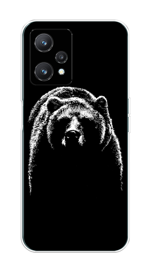 

Чехол на Realme 9 Pro "Медведь в ночи", Белый;черный, 2511150-1