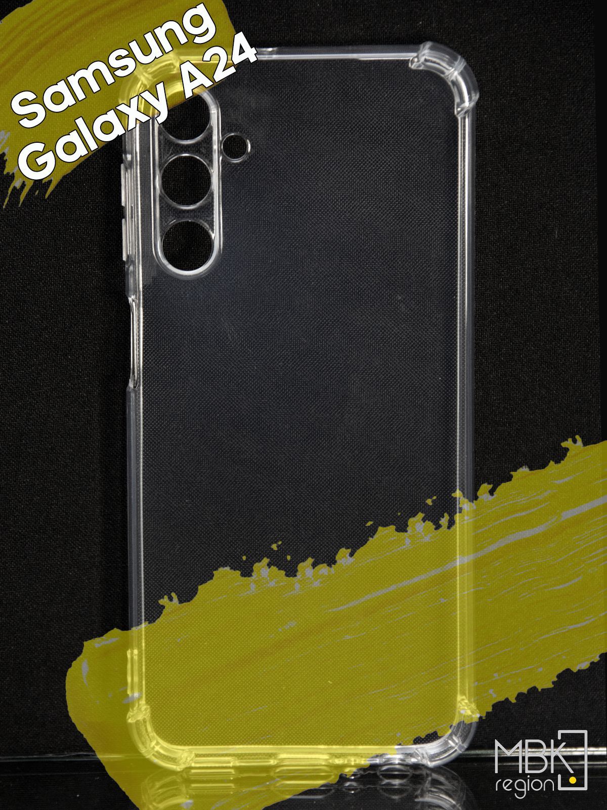 

Чехол для Samsung Galaxy A24 / чехол на самсунг а24 с усиленными углами прозрачный, Silicone case