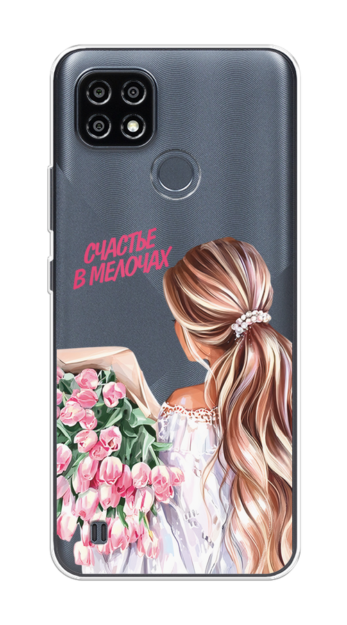 

Чехол на Oppo Realme C21Y/C25Y "Простые радости", Прозрачный;розовый;белый;бежевый, 2510950-1