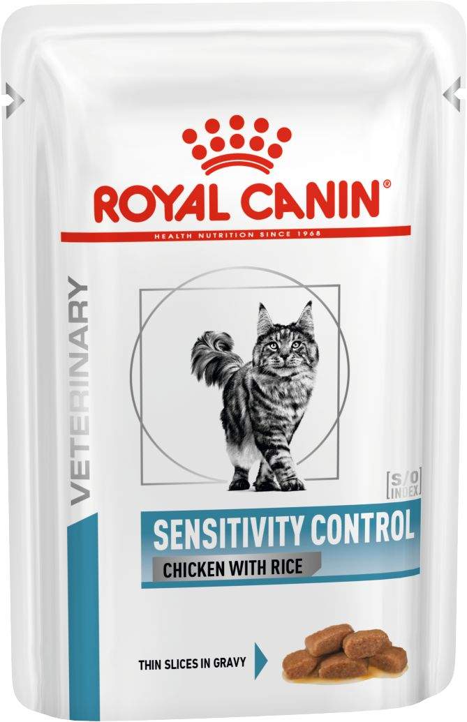 фото Влажный корм для кошек royal canin sensitivity control, цыпленок, рис, 12шт по 85г