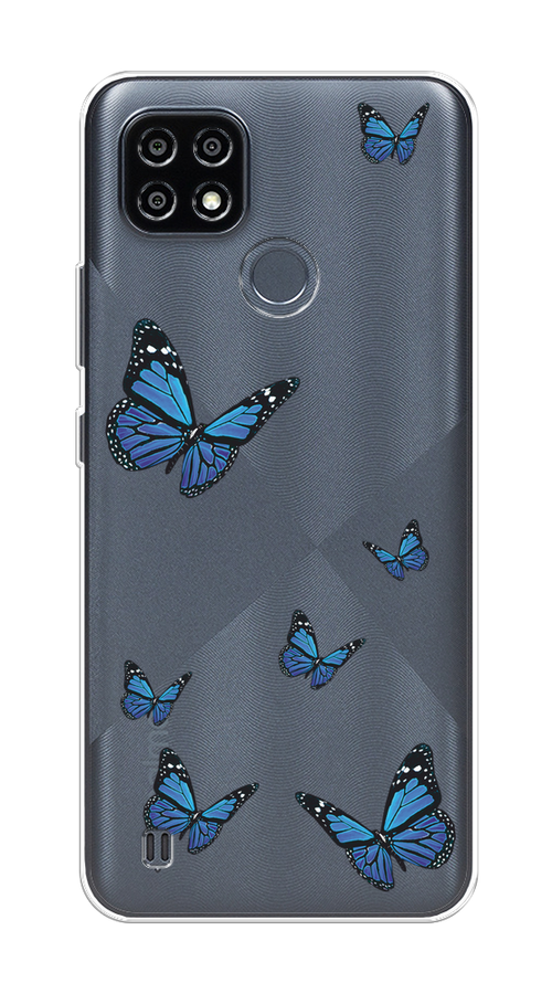 

Чехол на Oppo Realme C21Y/C25Y "Blue butterflies", Синий;черный, 2510950-1