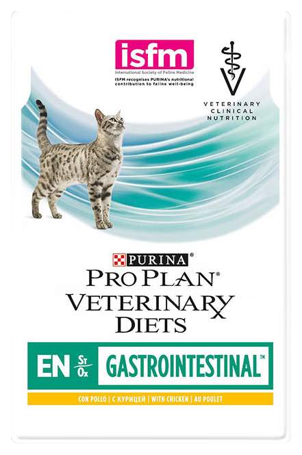 фото Влажный корм для кошек pro plan veterinary diets en gastrointestinal, курица, 12шт по 85г