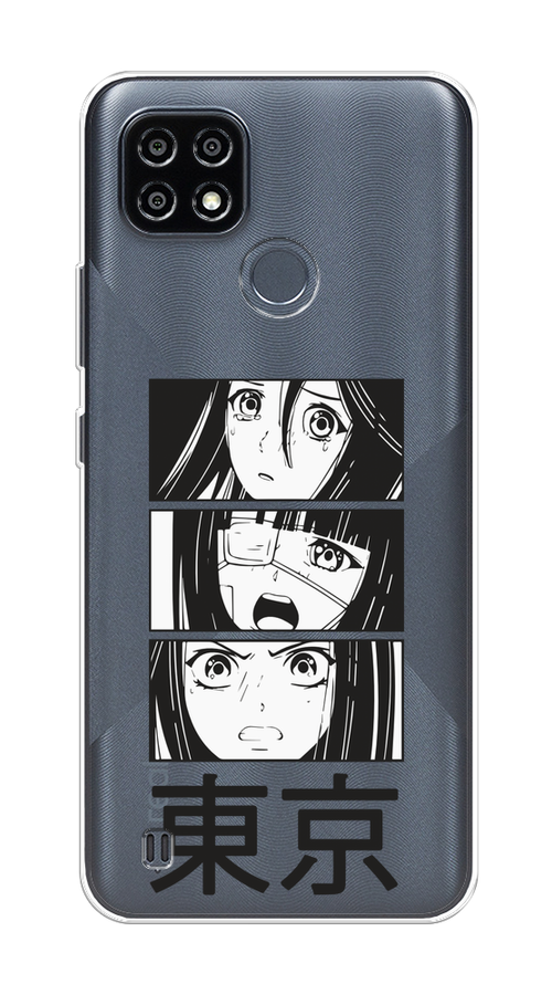 

Чехол на Oppo Realme C21Y/C25Y "Tokyo girls", Белый;черный;прозрачный, 2510950-1
