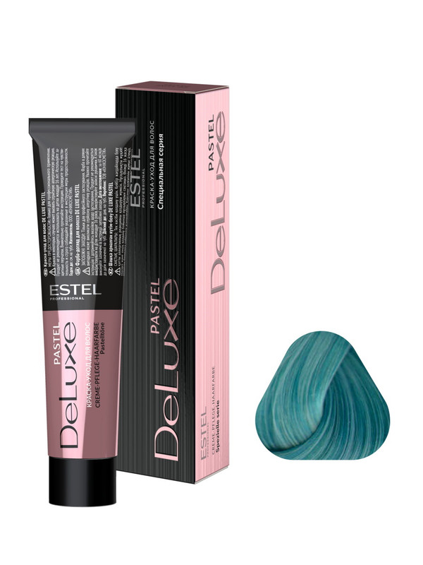 Купить Краска для волос Estel Professional De Luxe Pastel 001 Бирюза 60 мл