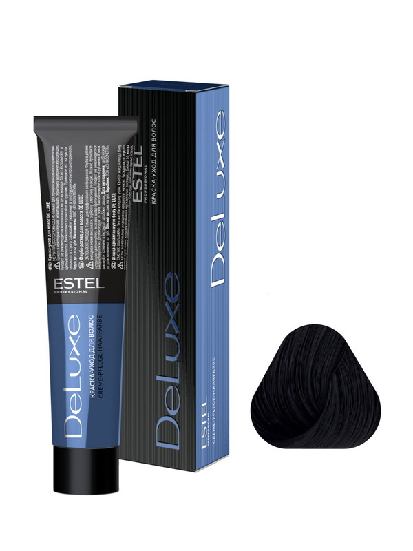 Купить Краска для волос Estel Professional De Luxe 3/11 Темный шатен пепельный 60 мл