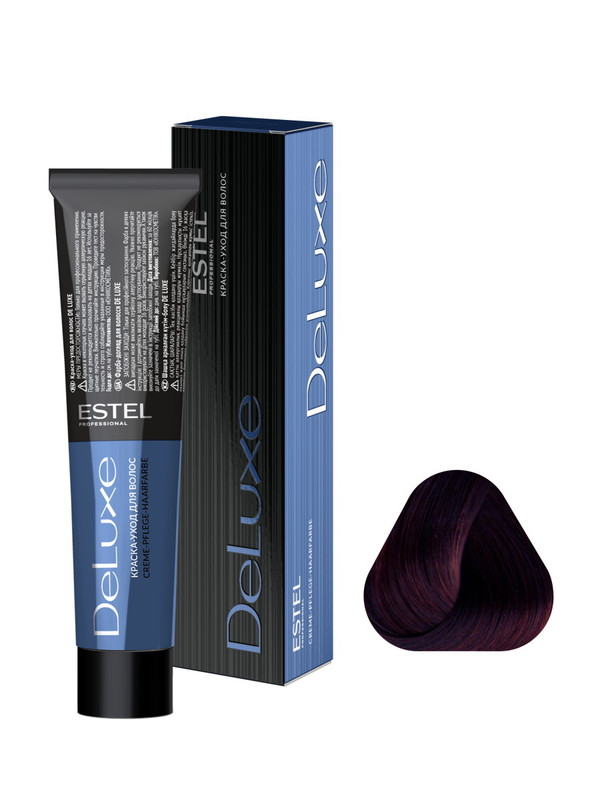Купить Краска для волос Estel Professional De Luxe 3/55 Темный шатен красный интенсивный 60 мл