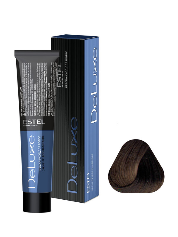 Купить Краска для волос Estel Professional De Luxe 4/7 Шатен коричневый 60 мл