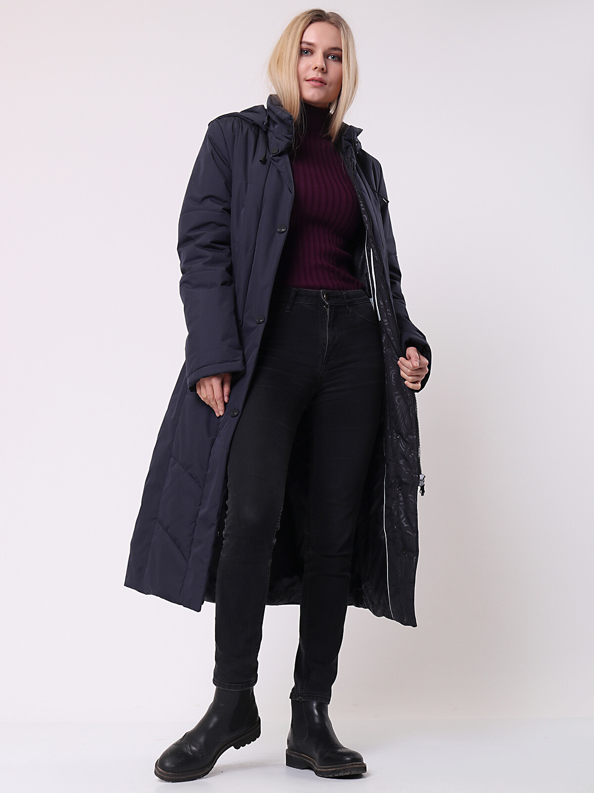 

Куртка женская Maritta 20-1016-10 синяя 52 EU, 20-1016-10