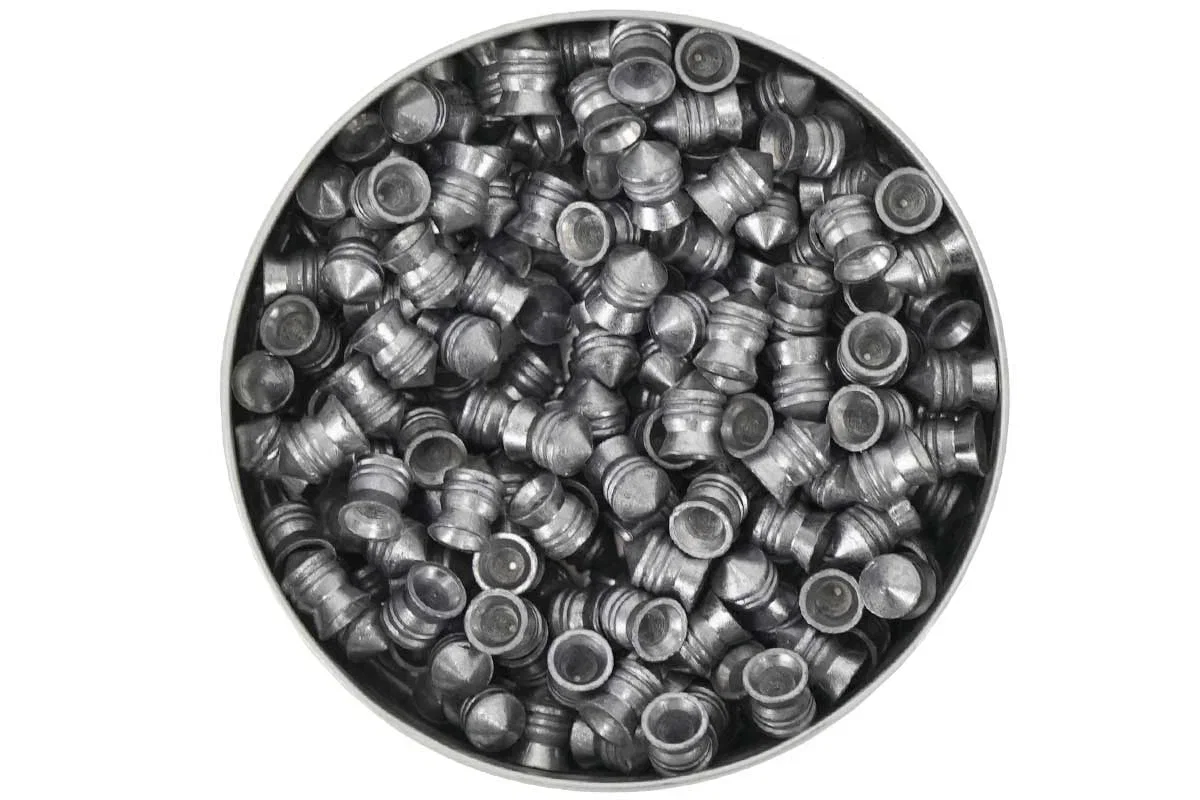 

Пули пневматические H&N Silver Point винтовочные 5,5 мм 1,11 грамм (200 штук), Серый