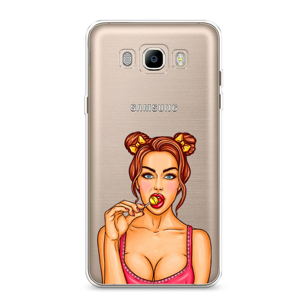 

Чехол Awog на Samsung Galaxy J7 2016 / Самсунг J7 2016 "Вкусный леденец", Бежевый;коричневый;розовый, 23050-7