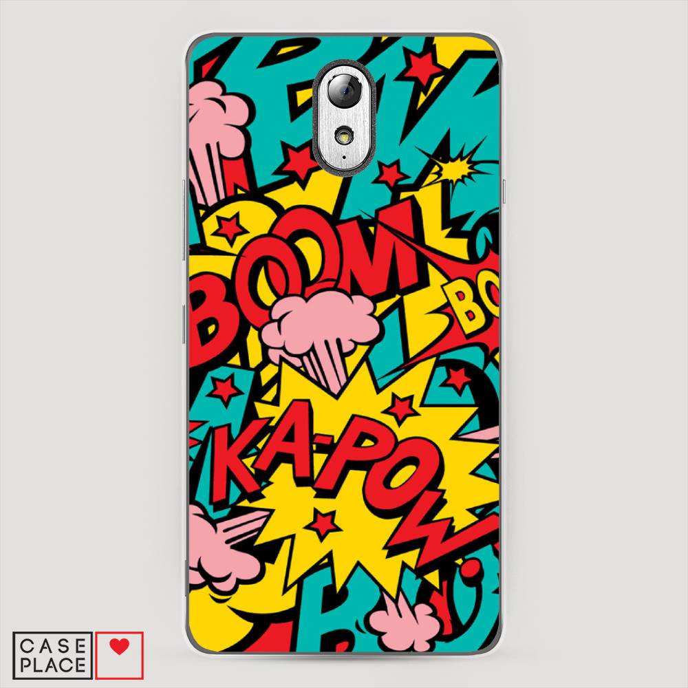 

Чехол Awog на Lenovo Vibe P1m / Леново Vibe P1m "Постер pop art", Голубой;желтый;красный, 111350-9