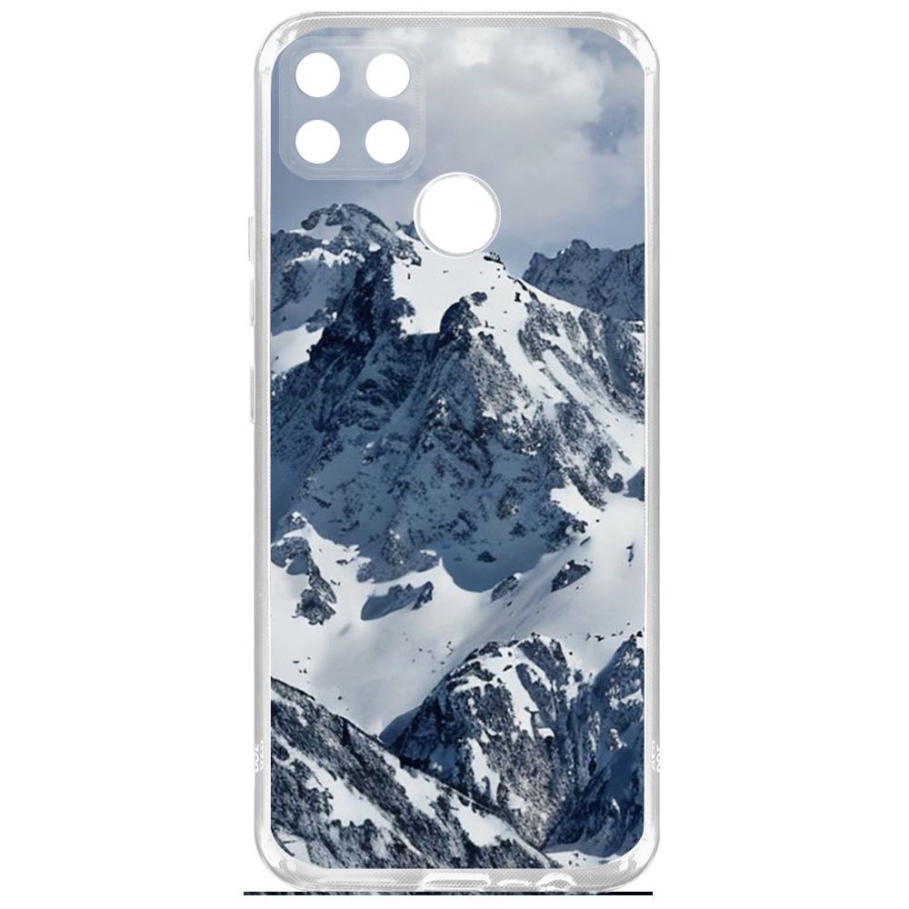 

Чехол-накладка Krutoff Clear Case Горы для Realme C25s, Прозрачный