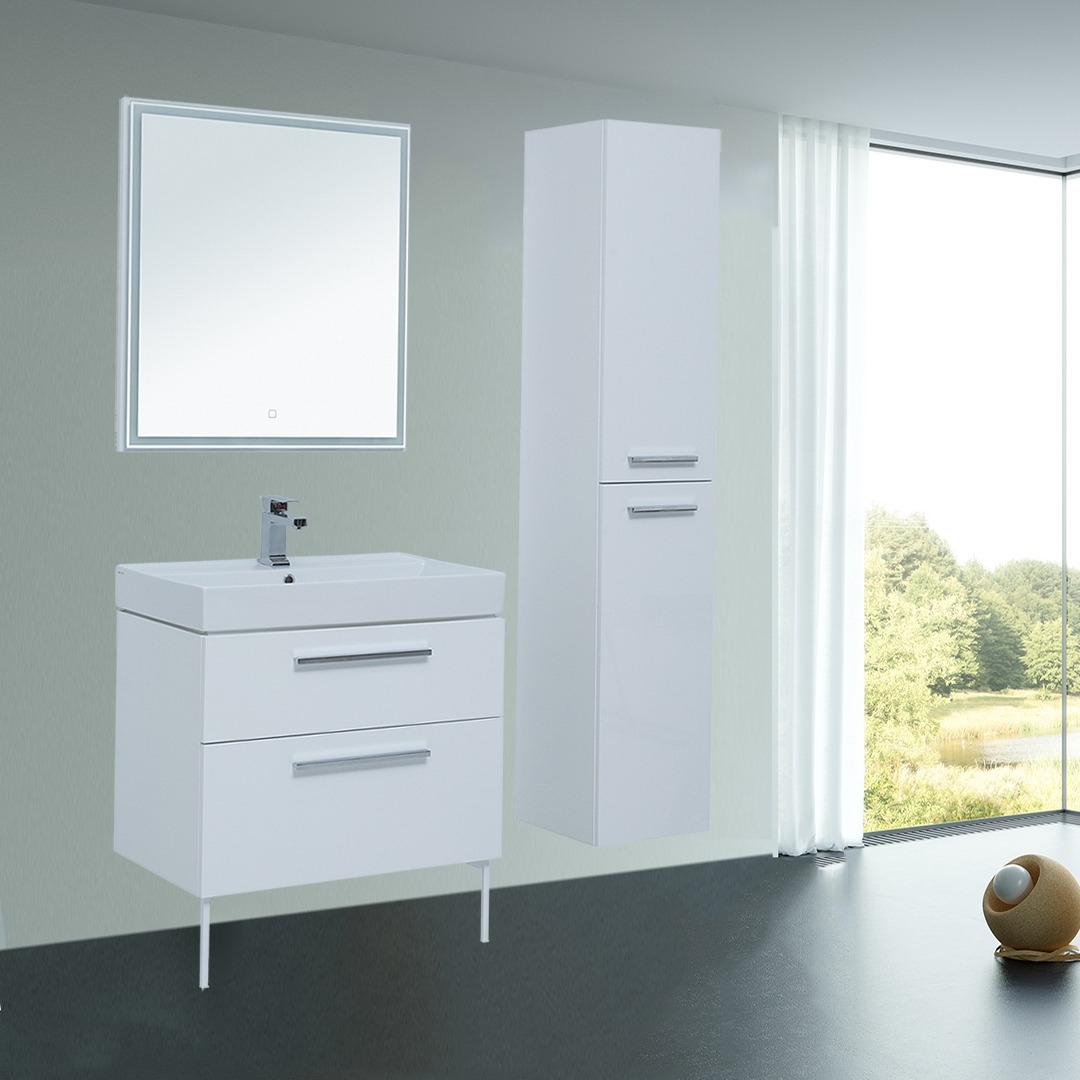 

Мебель для ванной Aquanet Nova 75 белый глянец