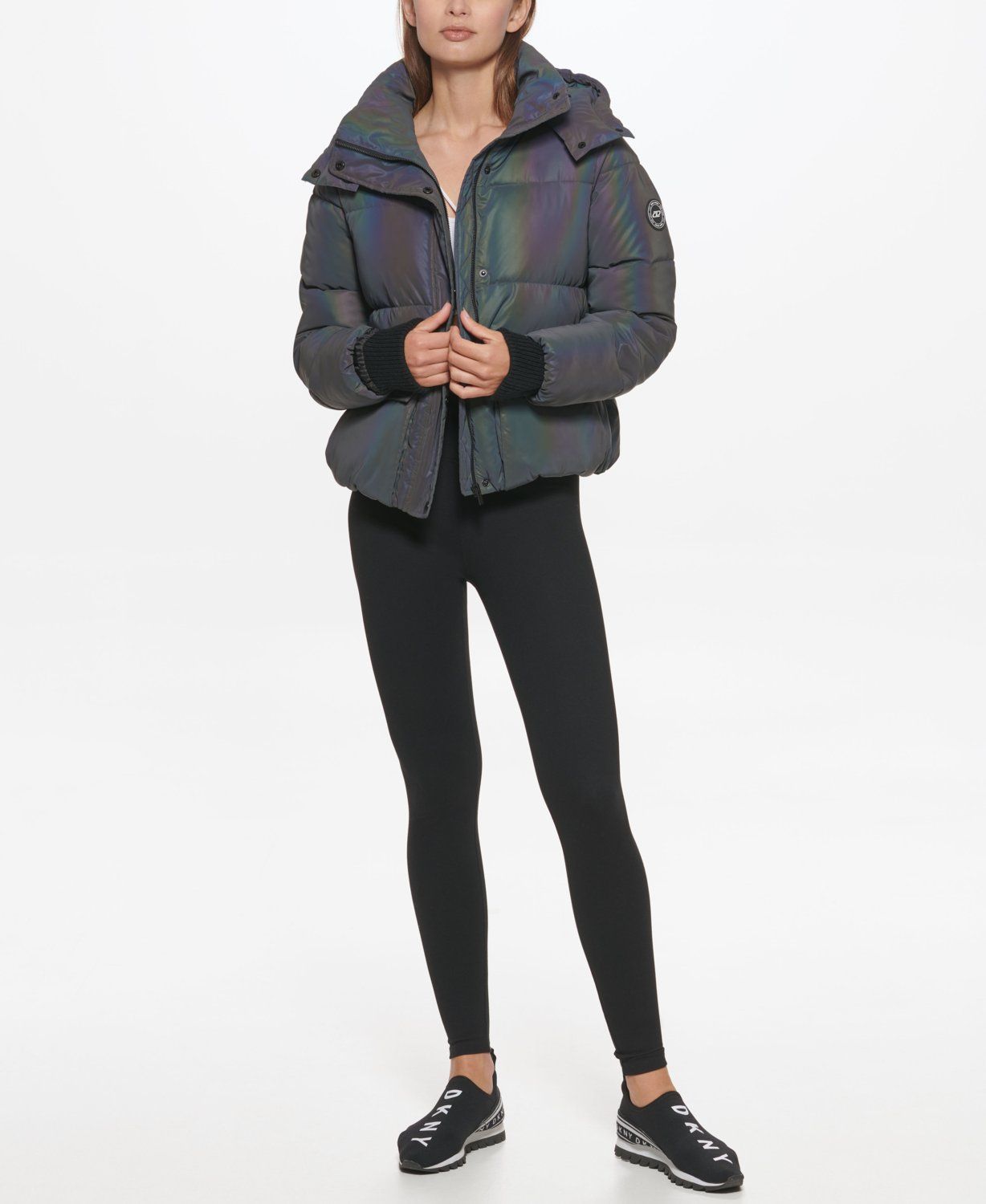 

Куртка женская DKNY DP1J9081 серебристая S, DP1J9081