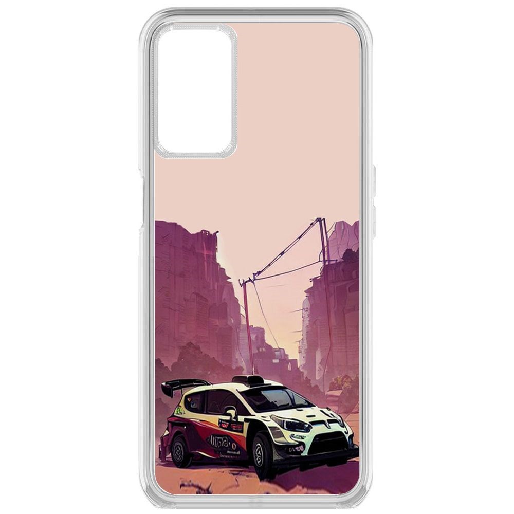

Чехол-накладка Krutoff Clear Case Гоночный каньон для Oppo A55, Прозрачный